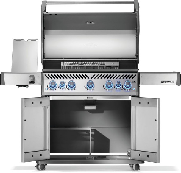 grill open to see inside