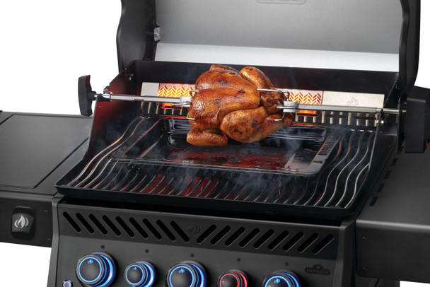 chicken on optional rotisserie rack