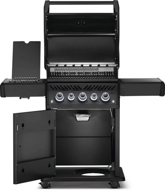 grill opened to see inside