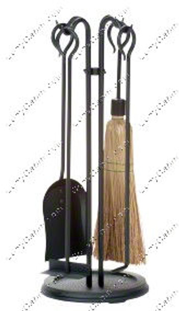 Stove Firset 5 Pieces - Black Wrought Iron