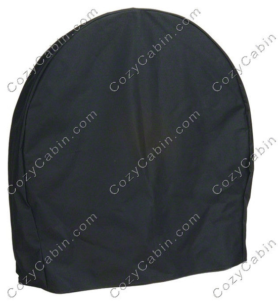 Cover 24" Log Hoop - Black PVC, Waterproof, UV Resistant