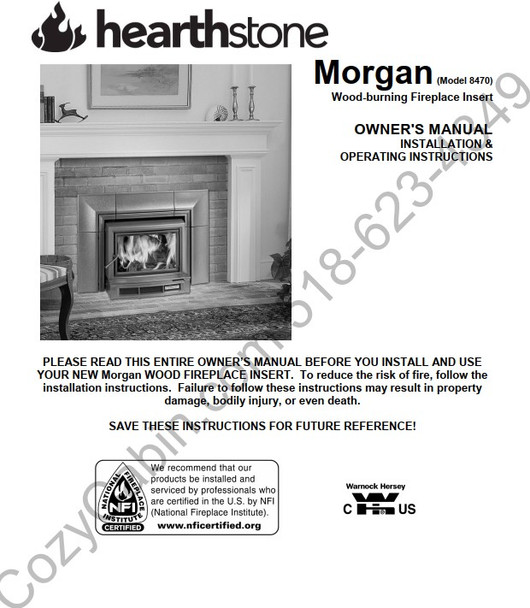 Owner's manual coversheet