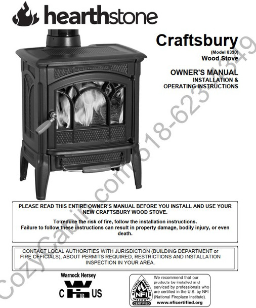 Owner's manual coversheet