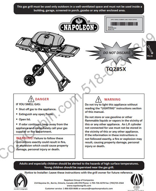 Travel Q 285X Owner's Manual