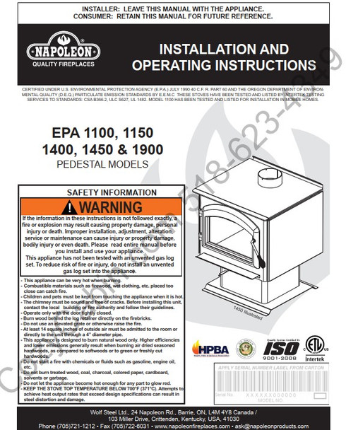 Owner's manual coversheet