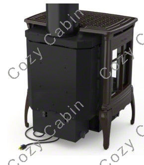 blower installed on stove