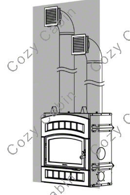 diagram of hot air distribution installed