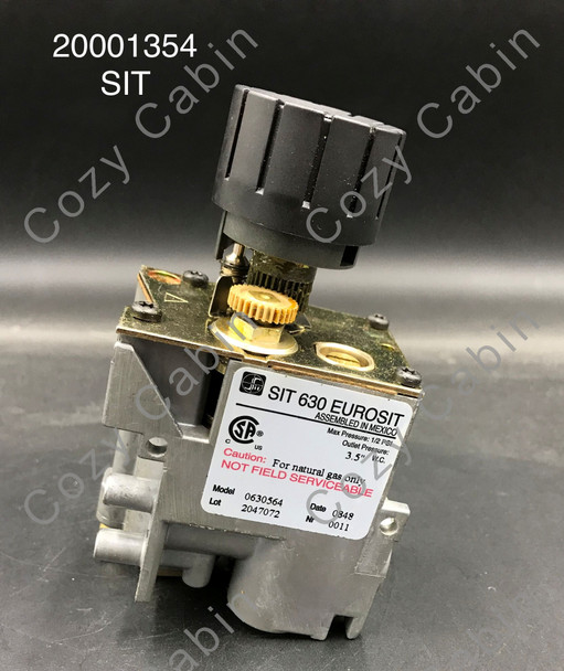 gas valve with label