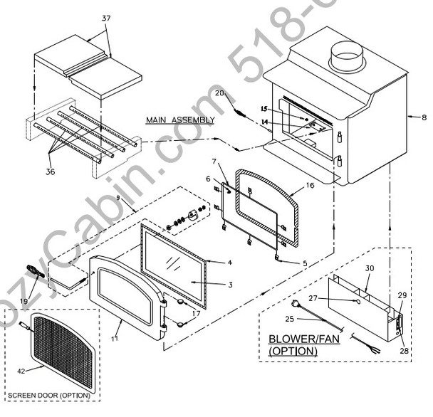 S2400M with Classic Door schematic