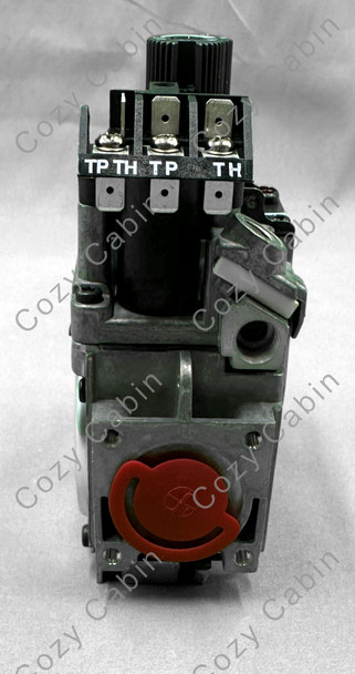 side and top of gas valve