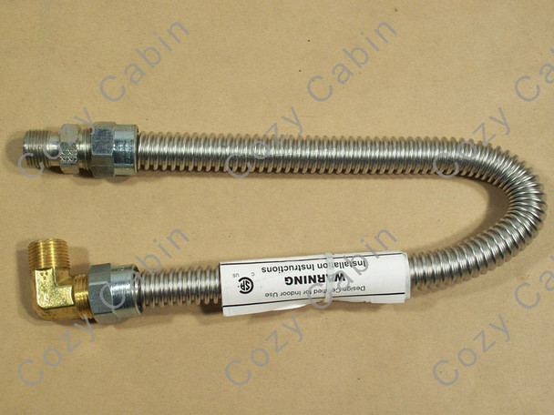 Stainless Steel Flex Connector 3/8 Elbow 1