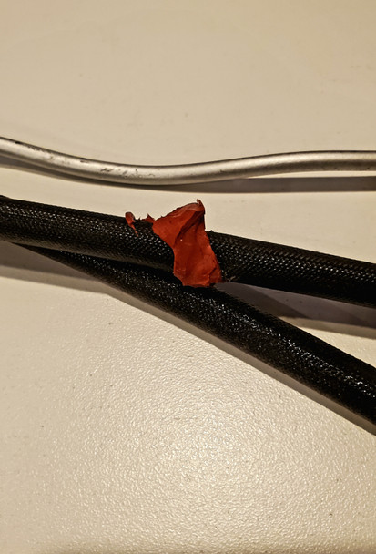 red silicone on tube