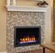 Osseo e34 fireplace with rectangular screen front