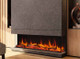 Panoramic bay installation, traditional log set