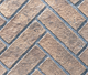 rustic brown herringbone panel