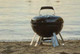 charcoal grill on a beach