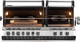 grill opened to see rotisserie inside