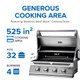 cooking area of grill