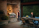 couple on patio with grill