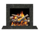 complete steel gray granite set around a fireplace