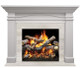 Portico mantel with driftwood marble