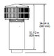 Round Telescoping Termination Cap with Dimensions