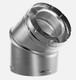 45 Degree 5 Inch x 8 Inch Inner Diameter Galvanized Elbow