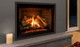 G50 gas fireplace with traditional log set and Rustic Brown brick interior