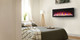 Entice electric fireplace in bedroom