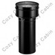 48" Single-Wall Pipe [Black] [Single Wall], 8" Diameter, Durablack, DuraVent