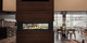 Luxuria gas fireplace in kitchen