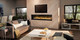 Luxuria gas fireplace in living room