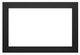 Oakville Black Small 4-Sided Faceplate for use with 4-Sided Backerplate