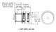 Horizontal High Rise Termination Cap with dimensions