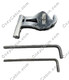 door latch with Allan wrenches