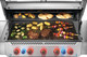 grill full of food