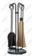 Stove Firset 5 Pieces - Black Wrought Iron