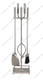 Fireset 5 Pieces with Rail - Satin Nickel Finish