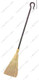 Rice Broom 39" L - 3/4" Thick Black Wrought Iron