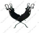 Log Holder/Suede Carrier - Natural Wrought Iron
