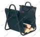 Log Holder with Carrier - Black