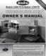 Owner's manual coversheet