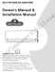 Owner's manual coversheet