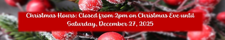 Christmas hours with red balls
