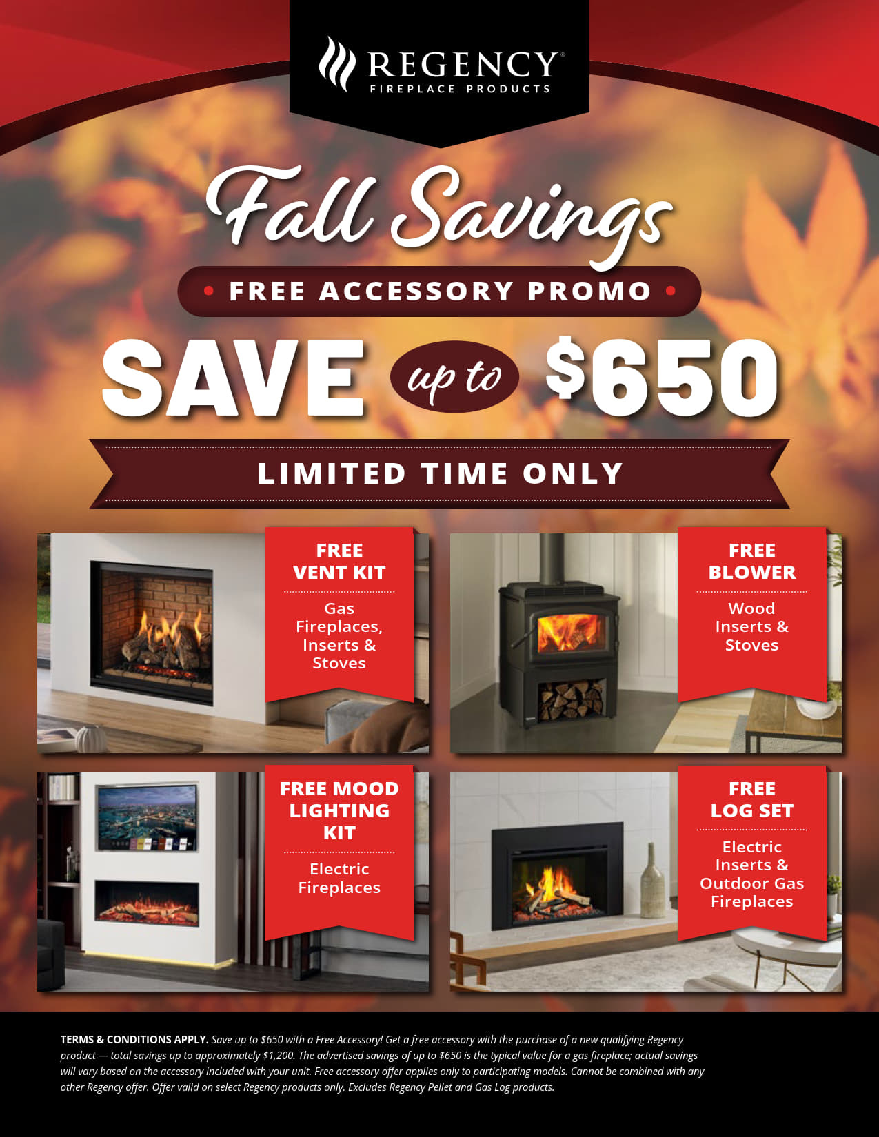 Regency fall accessory promo