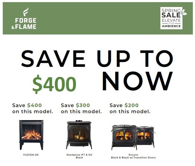 Select Stove Sales up to $400 off