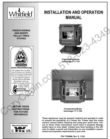 Advantage II T C Installation & Operation Manual, United States