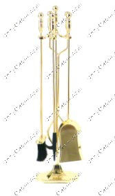 Fireset 5 Pieces - Polished Brass - 2532, United States 