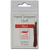 Stripped Peacock Quills - Red