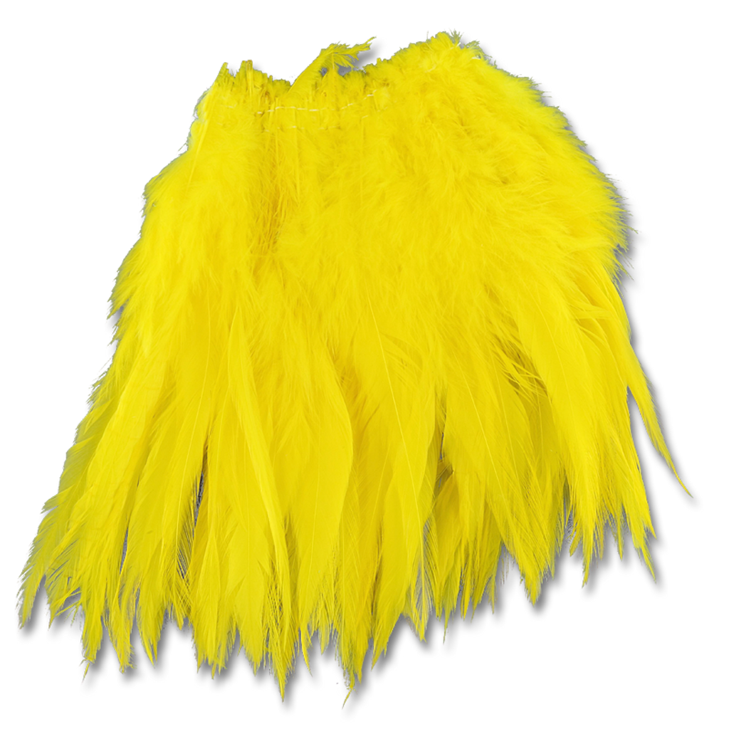 Super Strung Webby Saddle Hackle - Yellow